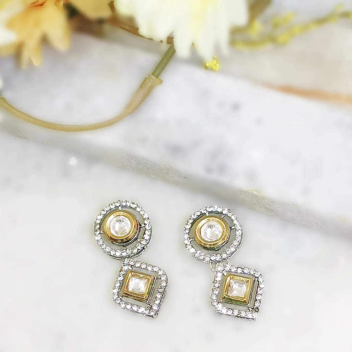 Polki Kundan Earrings