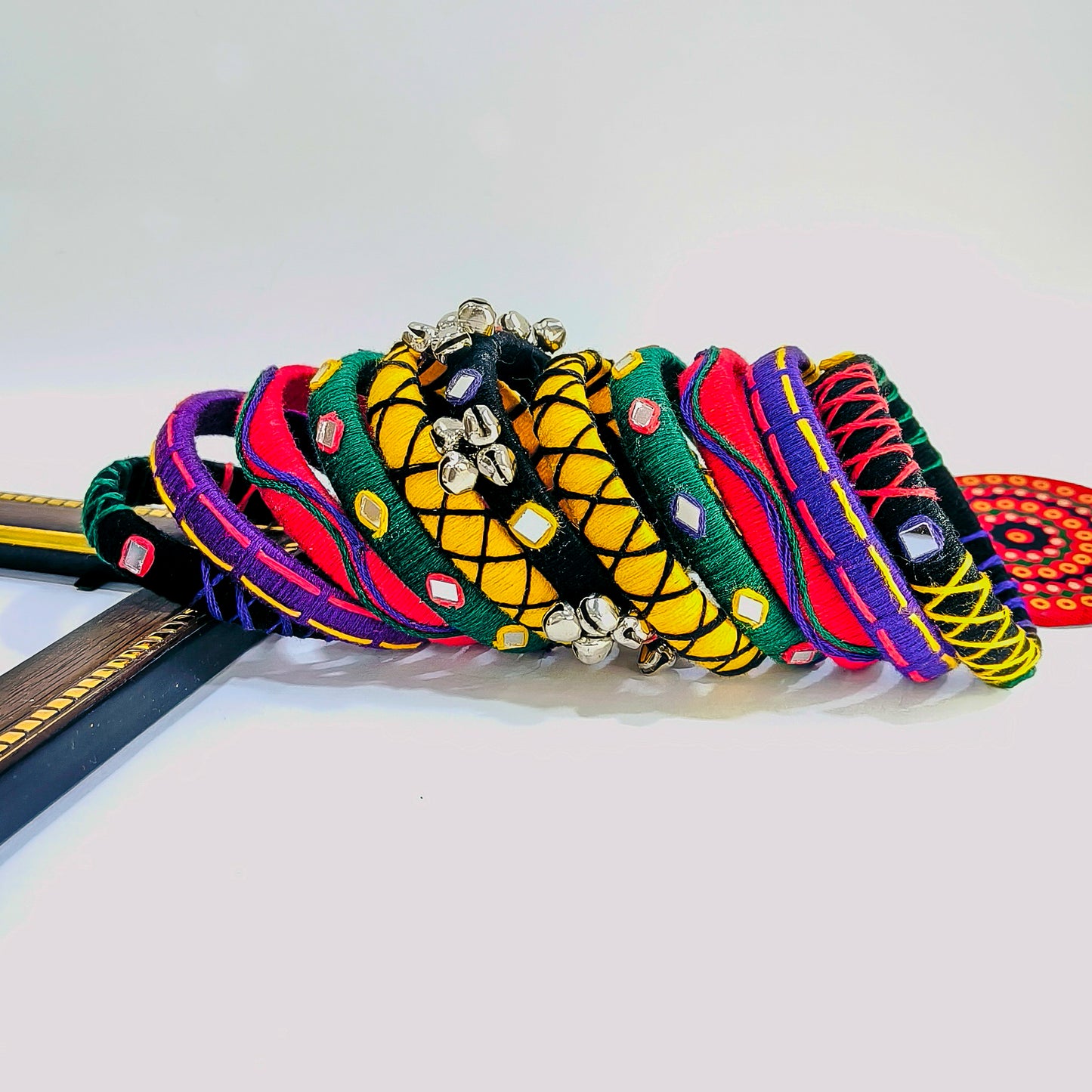 KAVYA COTTON THREAD GUNGRU BANGLES