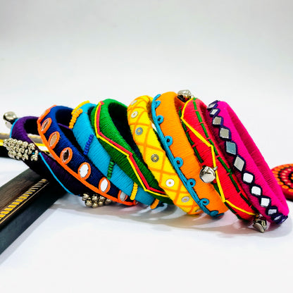 MOHINI RAINBOW COTTON THREAD BANGLES