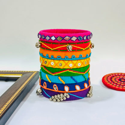 MOHINI RAINBOW COTTON THREAD BANGLES